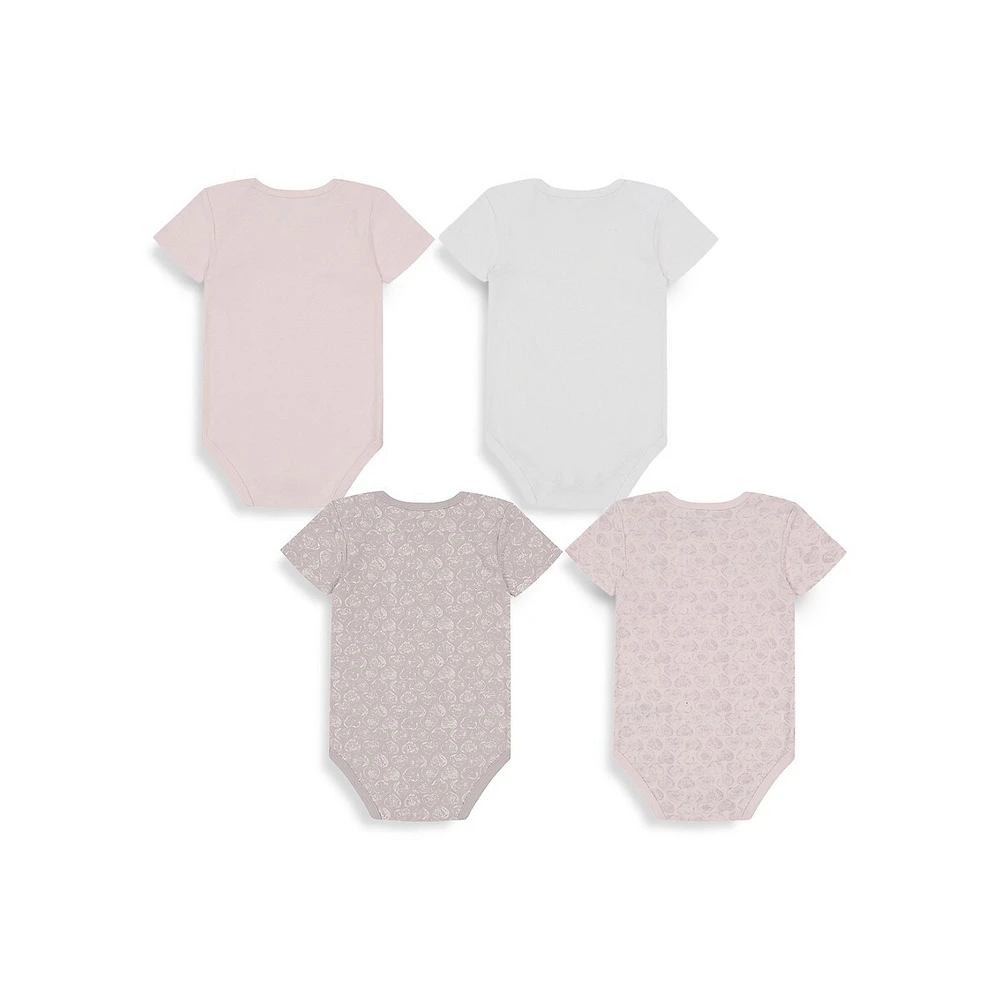 Baby Girl's 4-Pack Bodysuits