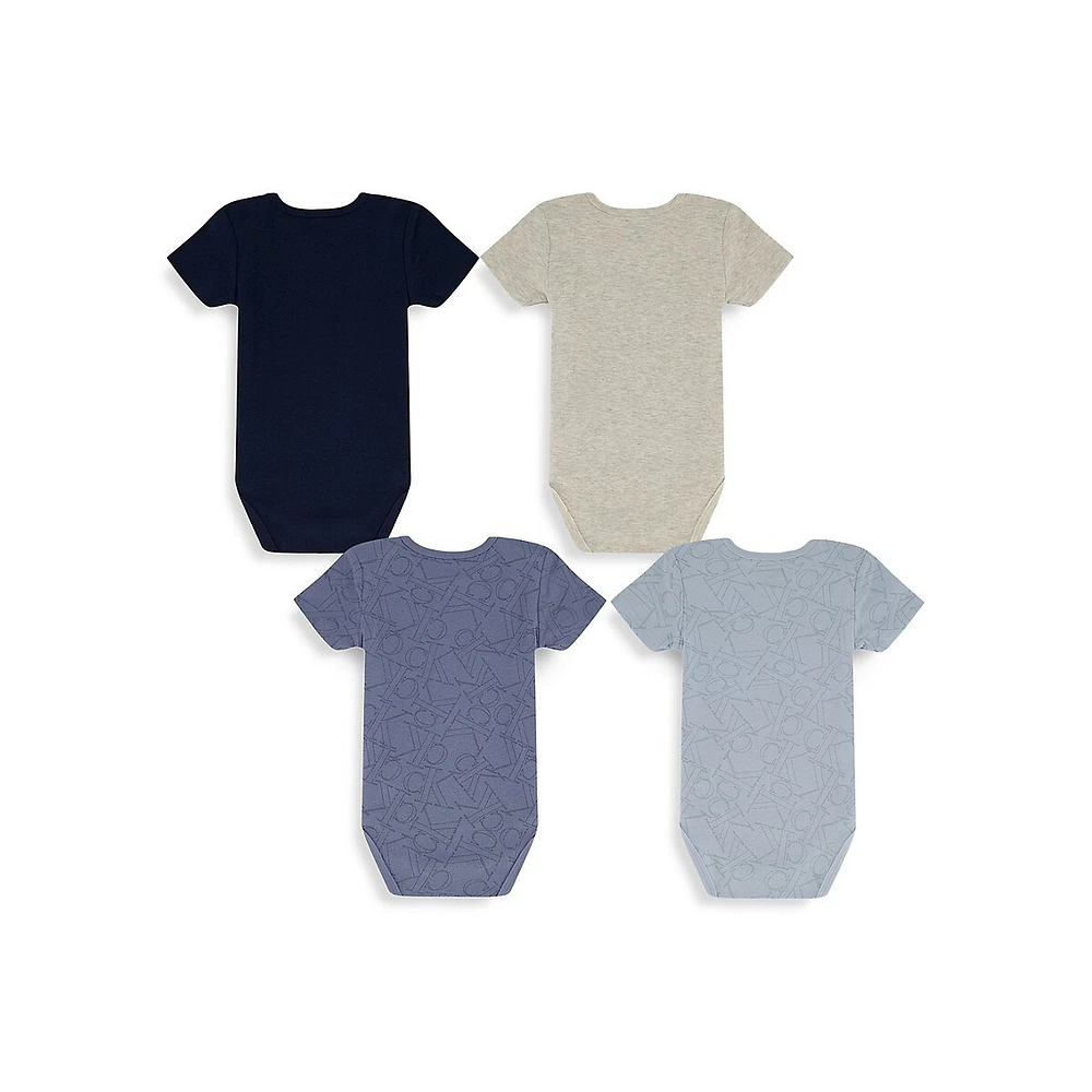 Baby Boy's 4-Pack Bodysuits