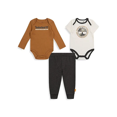 Ensemble avec logo pour bébé, 3 pièces