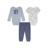 Baby Boy's 3-Piece Bodysuits & Pant Set