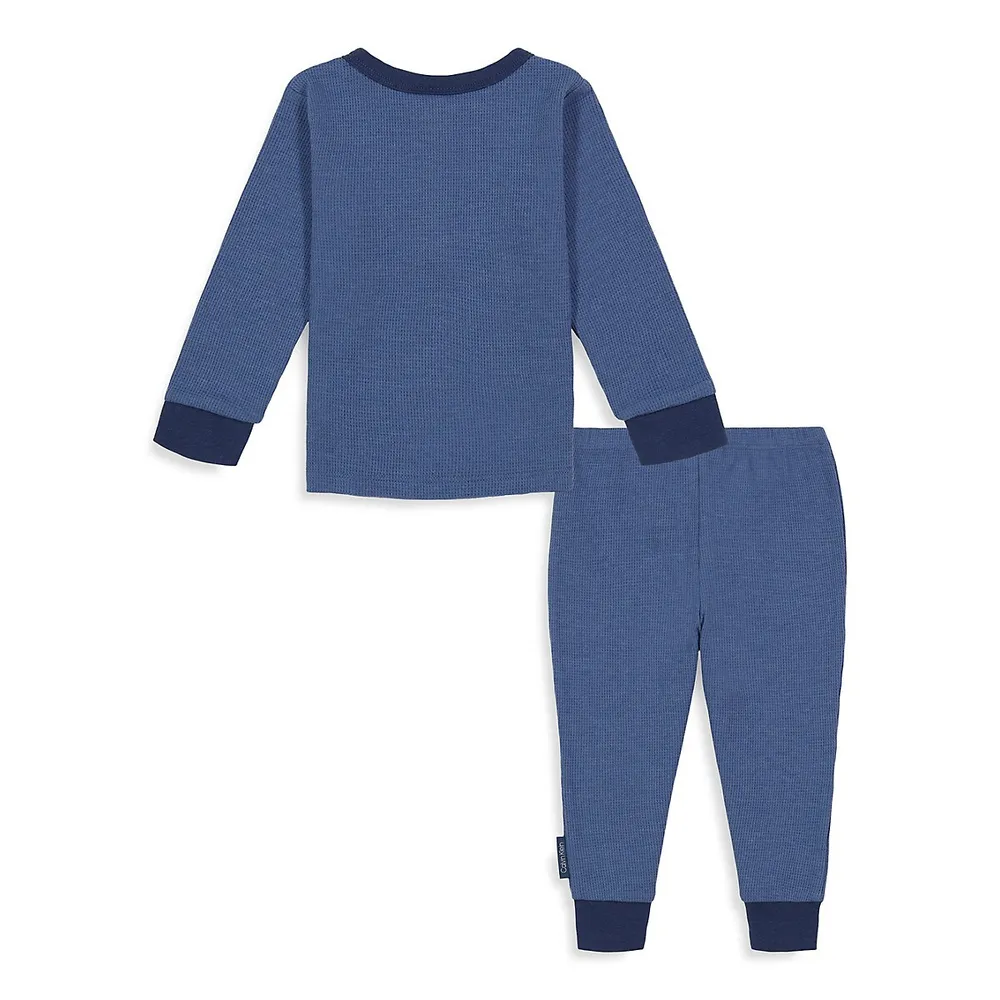 Baby Boy's 3-Piece Thermal-Knit and Socks Set