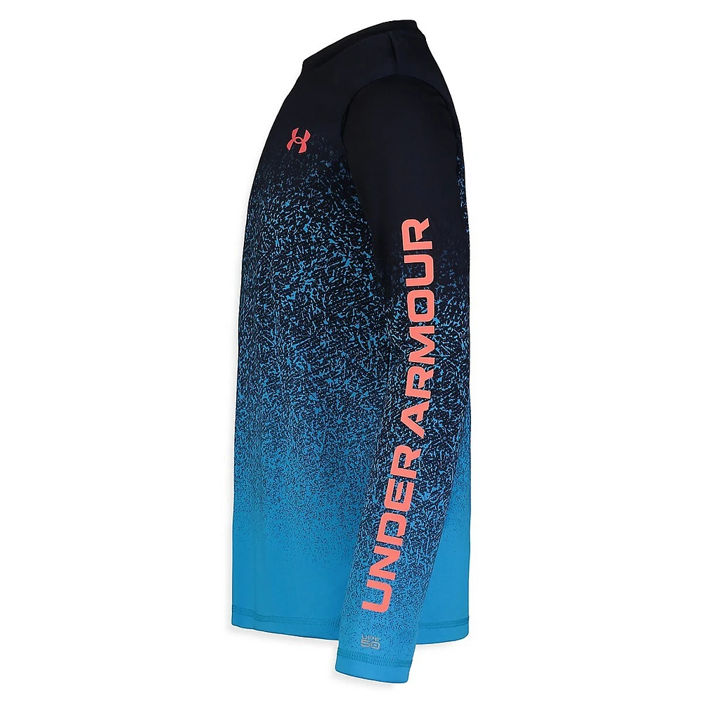 Boy's UA Illumine Gradient Logo UPF 50+ Rashguard