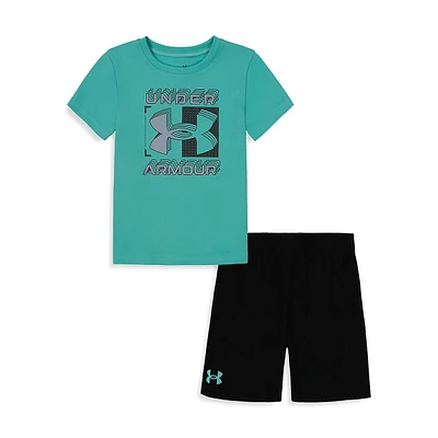 Little Boy's UA Mesh T-Shirt & Shorts Set