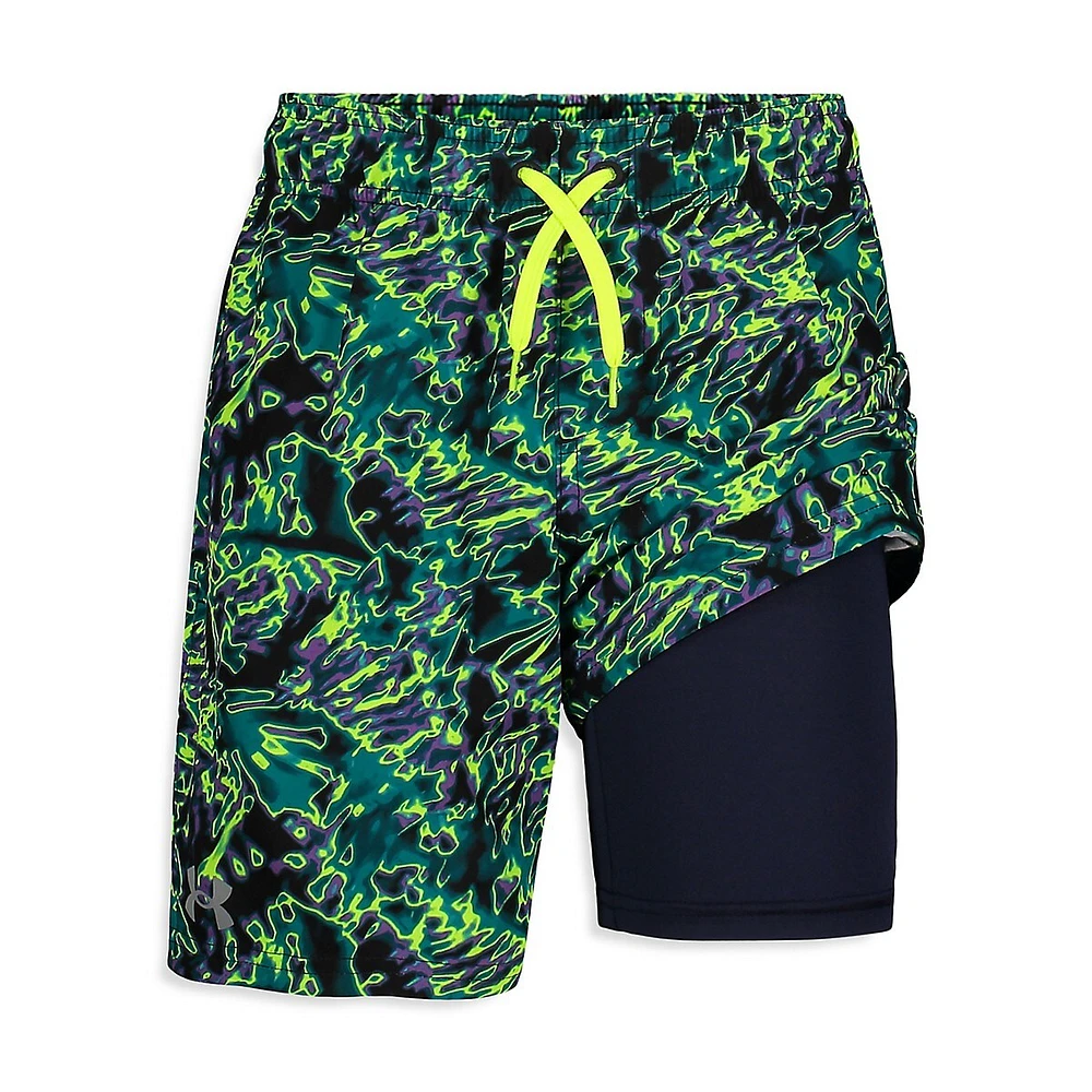 Boy's UA Compression Volley Shorts