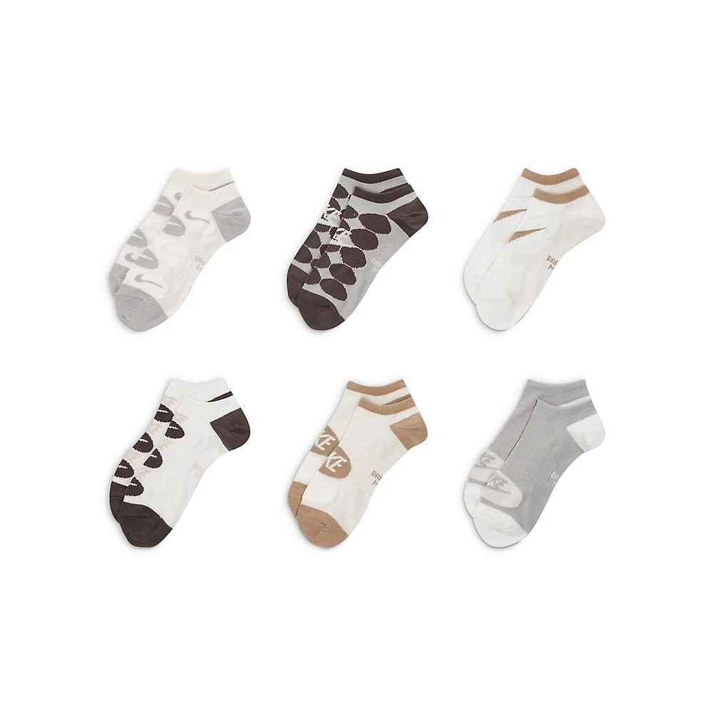 Women's 6-Pair No-Show Training Socks