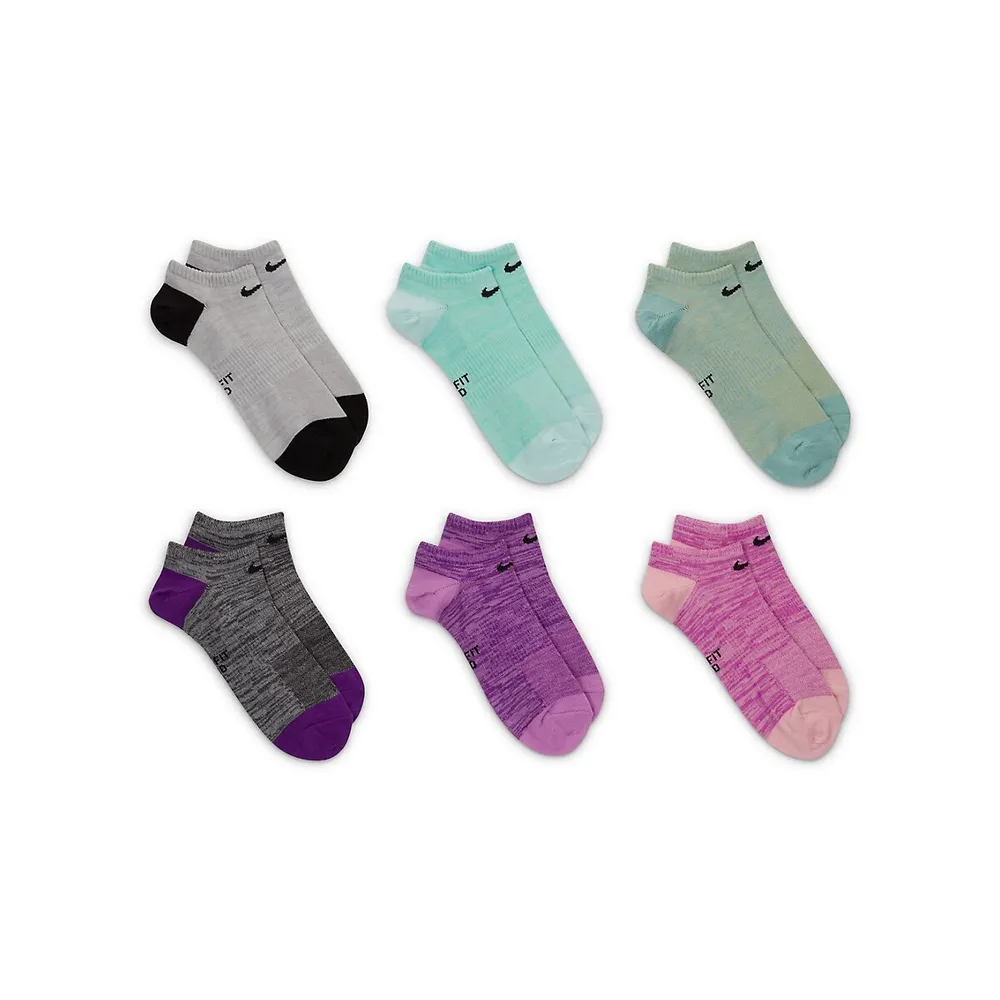Women's Everyday 6-Pair Training No-Show Socks