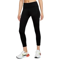 Fast Mid-Rise Cropped Graphic Leggings With Pockets