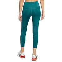 Fast Mid-Rise Cropped Graphic Leggings With Pockets