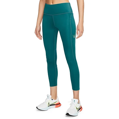 Fast Mid-Rise Cropped Graphic Leggings With Pockets
