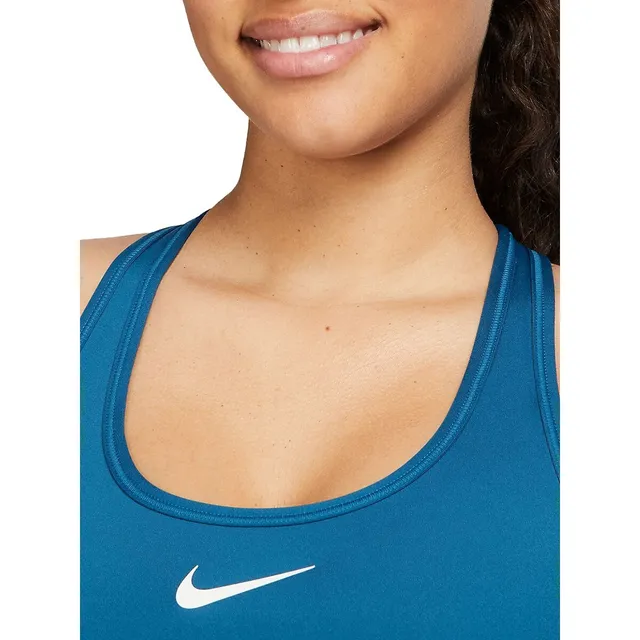 Nike Medium-Support Swoosh Logo Padded Sports Bra DX6823-101