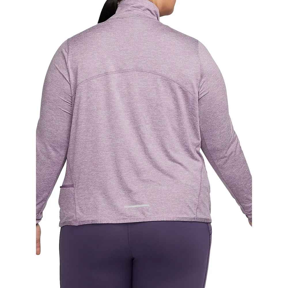 Plus ​Dri-FIT Swift Element UV Quarter-Zip Running Top