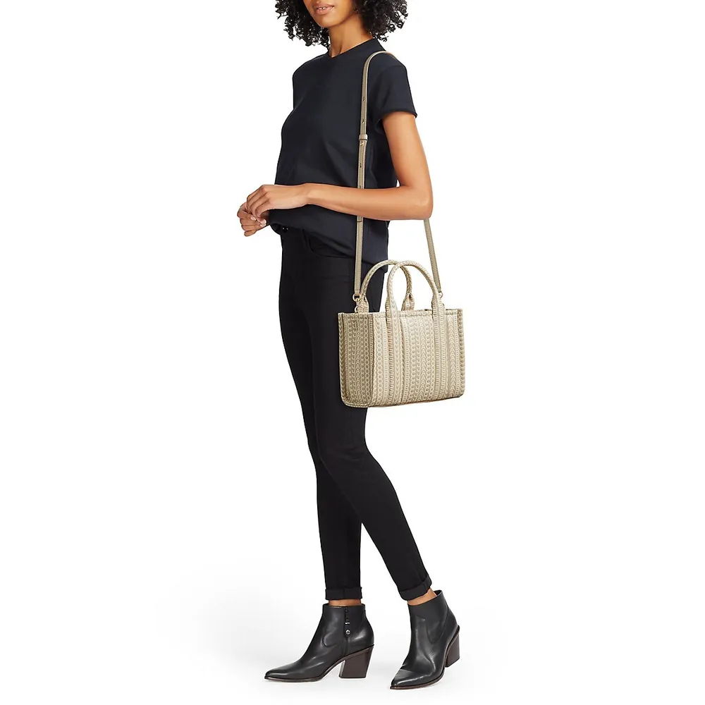 The Monogram Leather Crossbody Tote