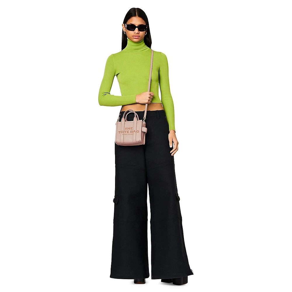 The Leather Crossbody Tote