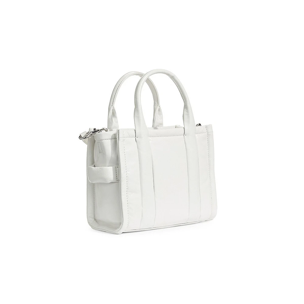 The Shiny Crinkle Leather Small Tote