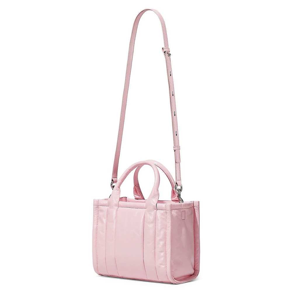 The Shiny Crinkle Leather Small Tote