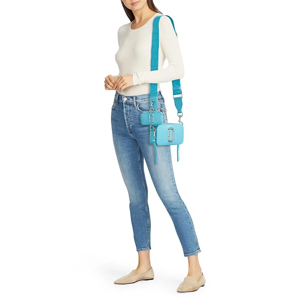 Snapshot Leather Crossbody Camera Bag