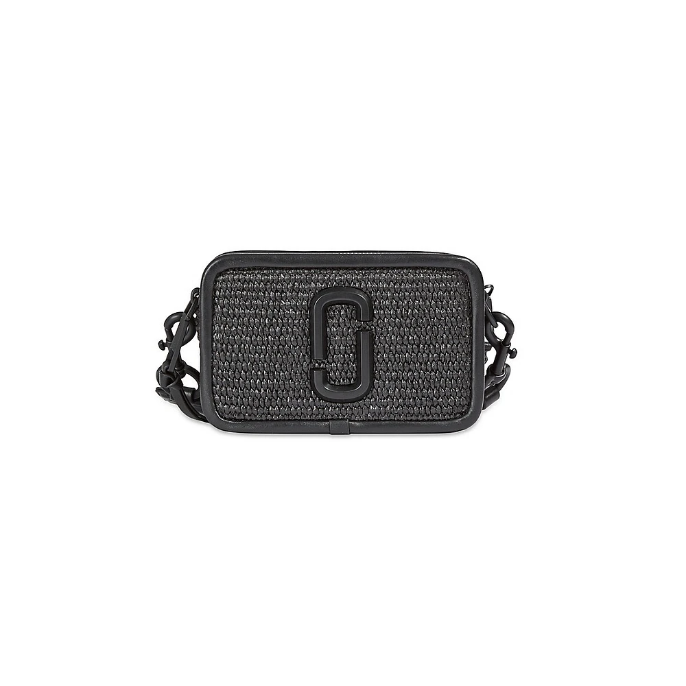 Woven Monogram Camera Crossbody Bag