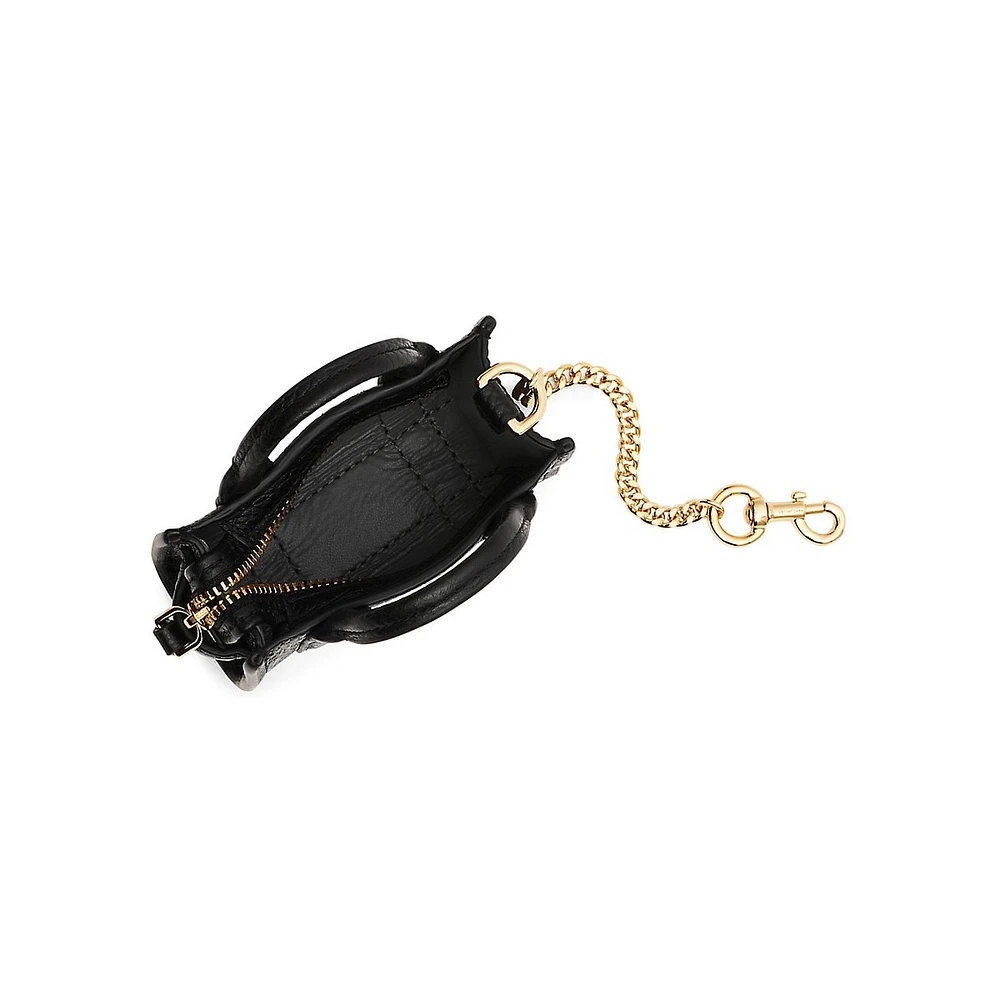 Nano Tote Leather Charm