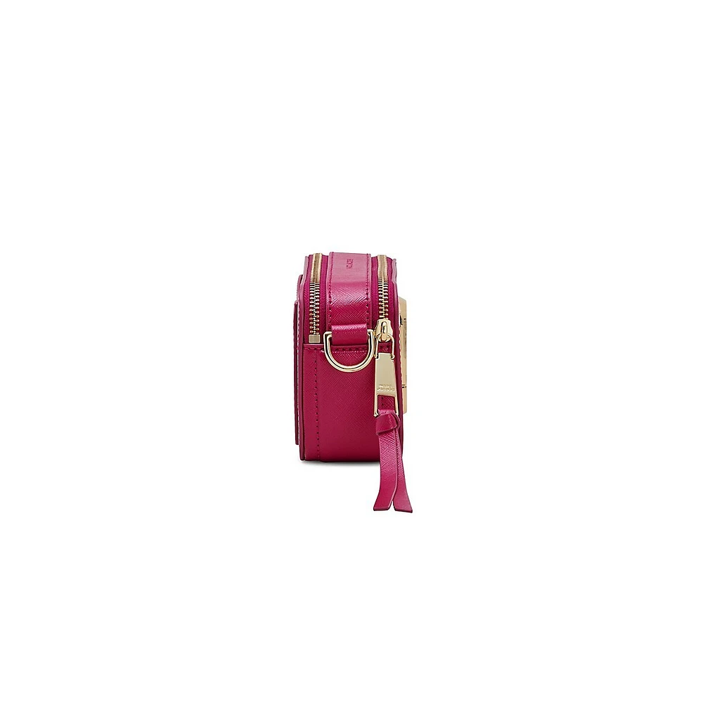 Snapshot Leather Crossbody Camera Bag