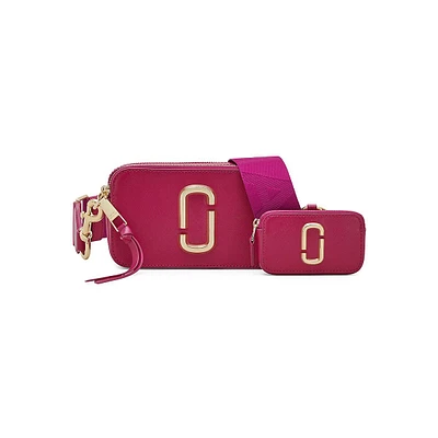 Snapshot Leather Crossbody Camera Bag