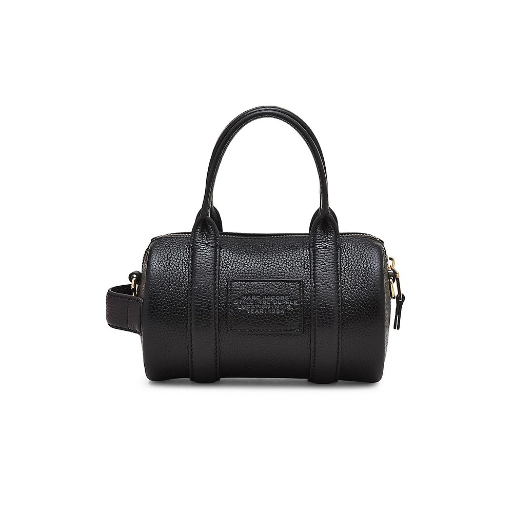 Leather Mini Duffle Bag