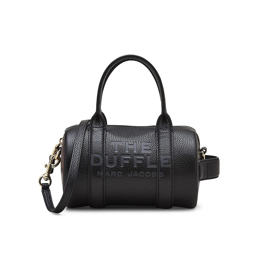 Leather Mini Duffle Bag