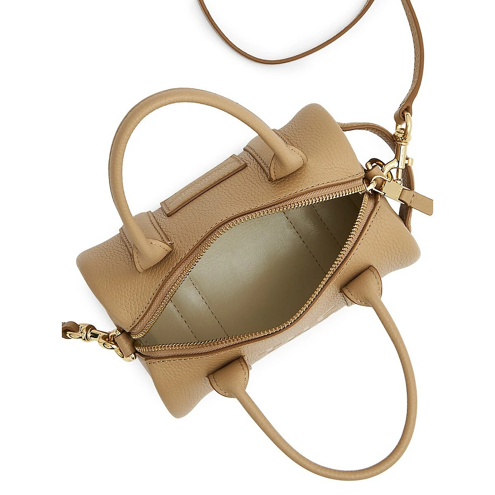 Leather Mini Duffle Bag