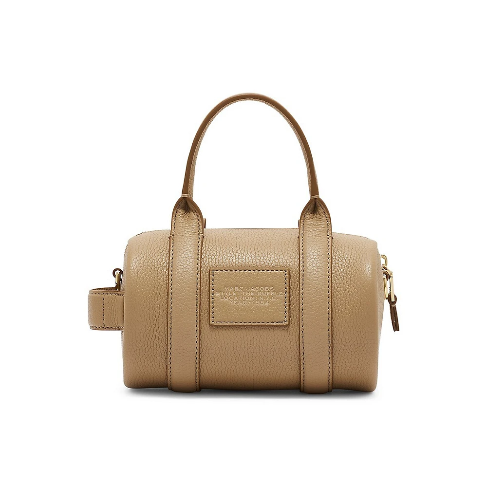 Leather Mini Duffle Bag