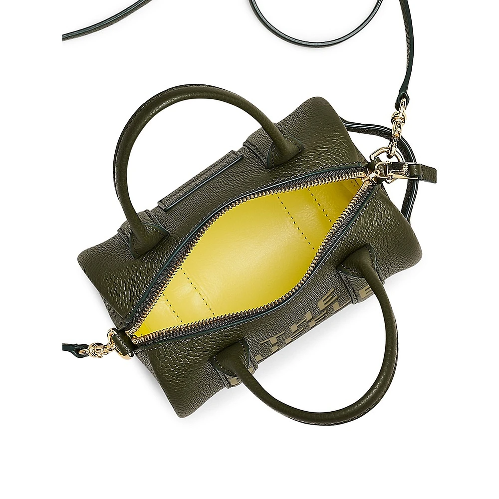 Leather Mini Duffle Bag