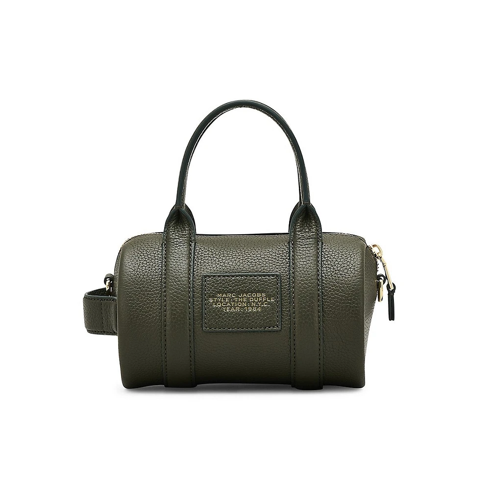 Leather Mini Duffle Bag