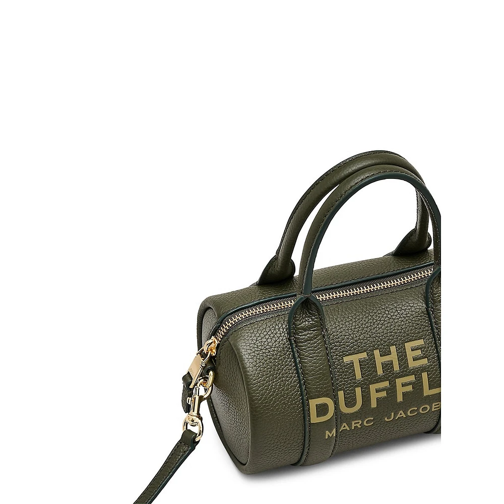 Leather Mini Duffle Bag