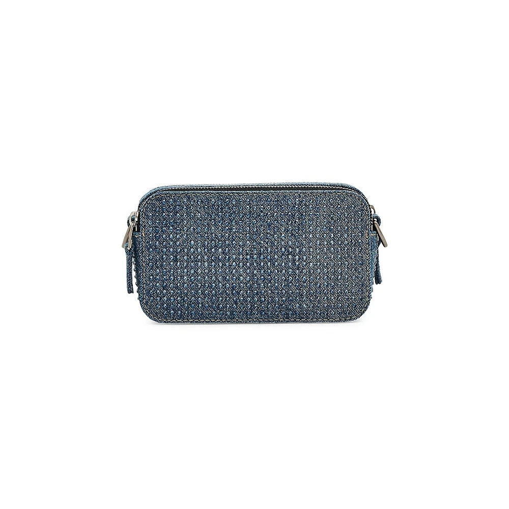 The Crystal Denim Snapshot Camera Bag