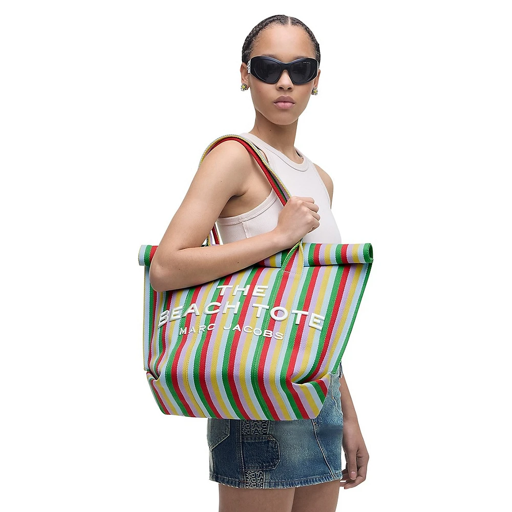 The Striped Jacquard Beach Tote