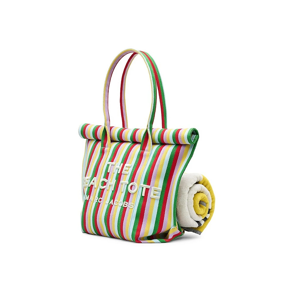 The Striped Jacquard Beach Tote