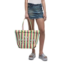 The Striped Jacquard Beach Tote