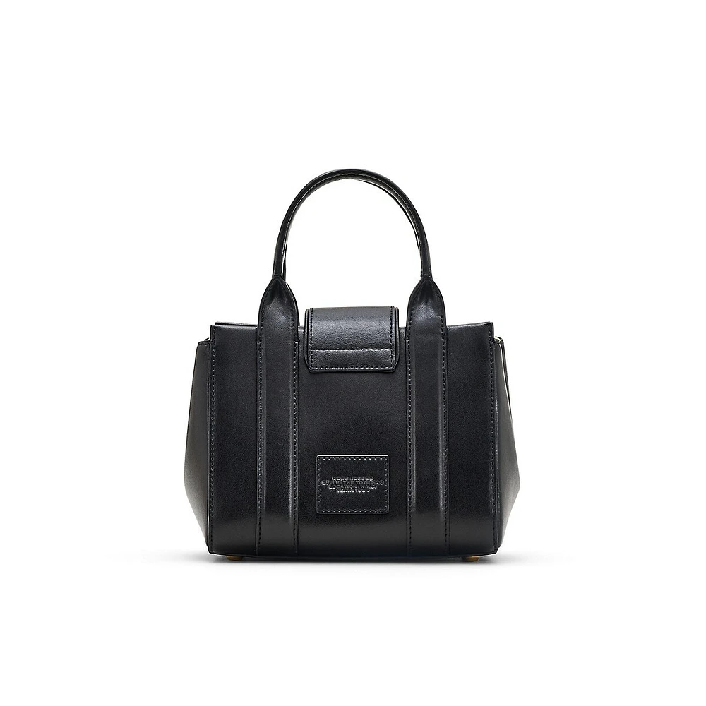 The Mini Leather Crossbody Tote