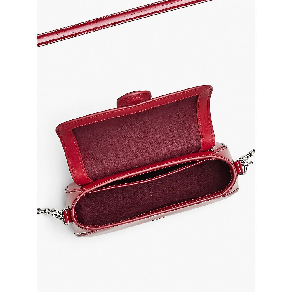 The Small Patent Leather Clover Shoulder Bag