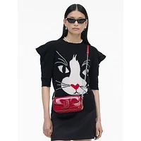 The Small Patent Leather Clover Shoulder Bag