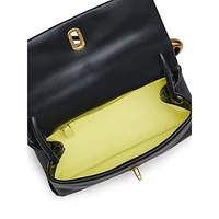 The Mini Dual Top Handle Leather Bag