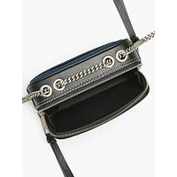 The Denim Chain Snapshot Crossbody Bag