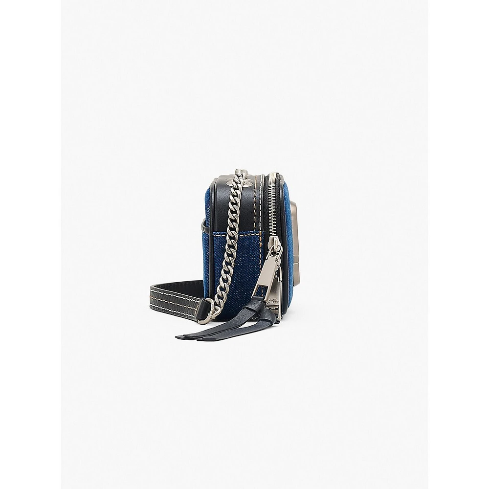 The Denim Chain Snapshot Crossbody Bag