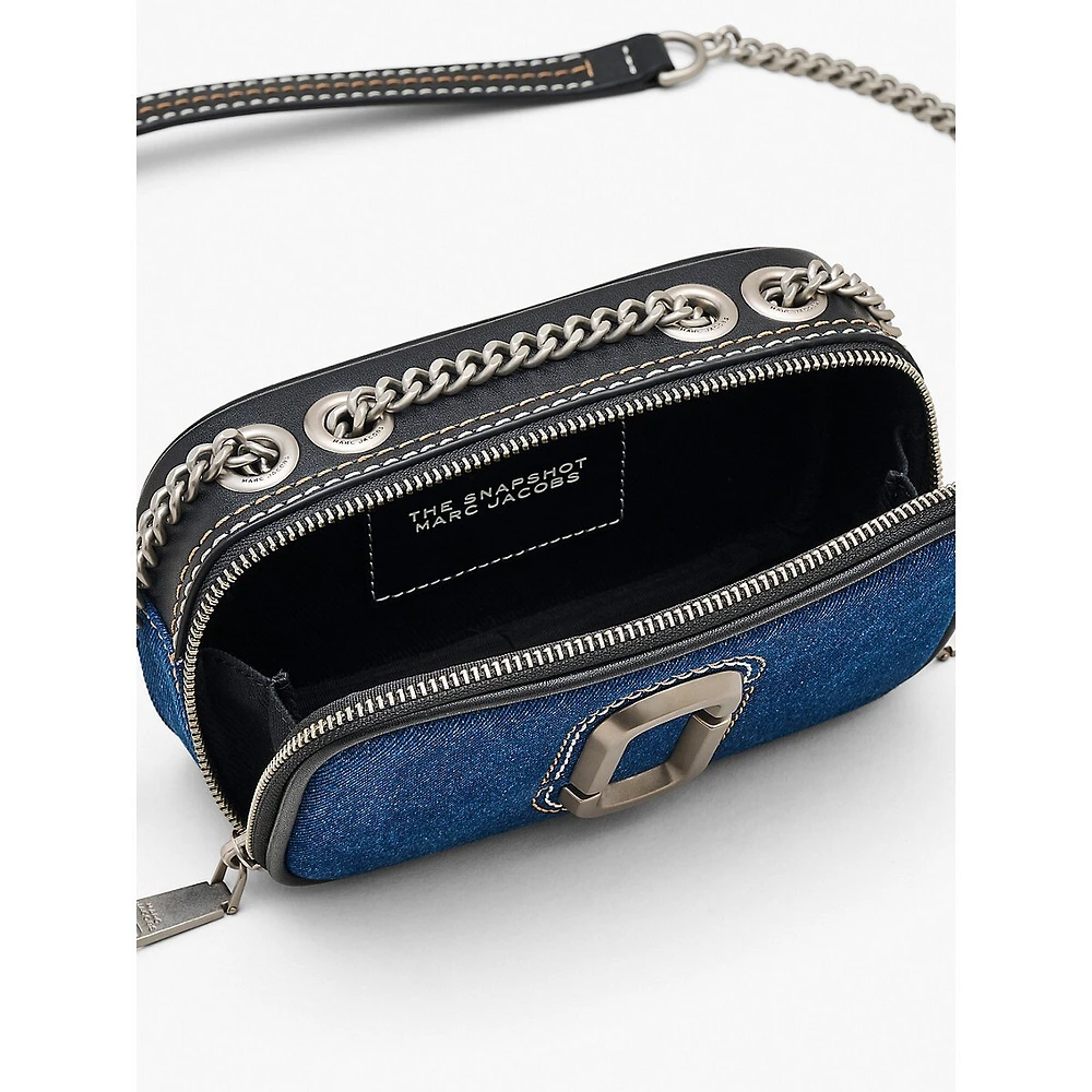 The Denim Chain Snapshot Crossbody Camera Bag