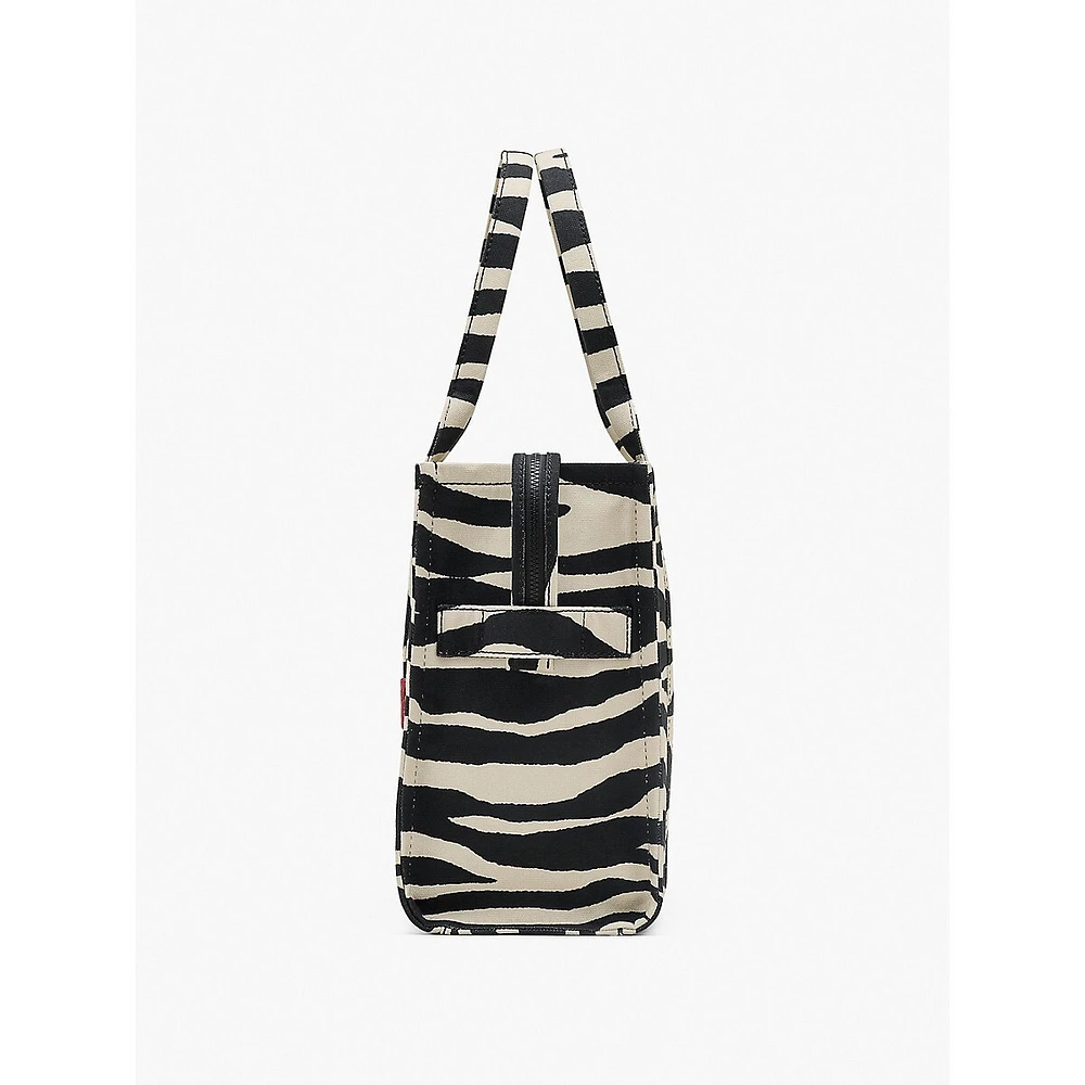 The Large Zebra Canvas Tote