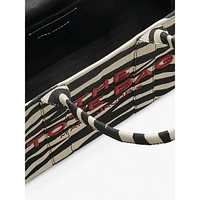 The Large Zebra Canvas Tote