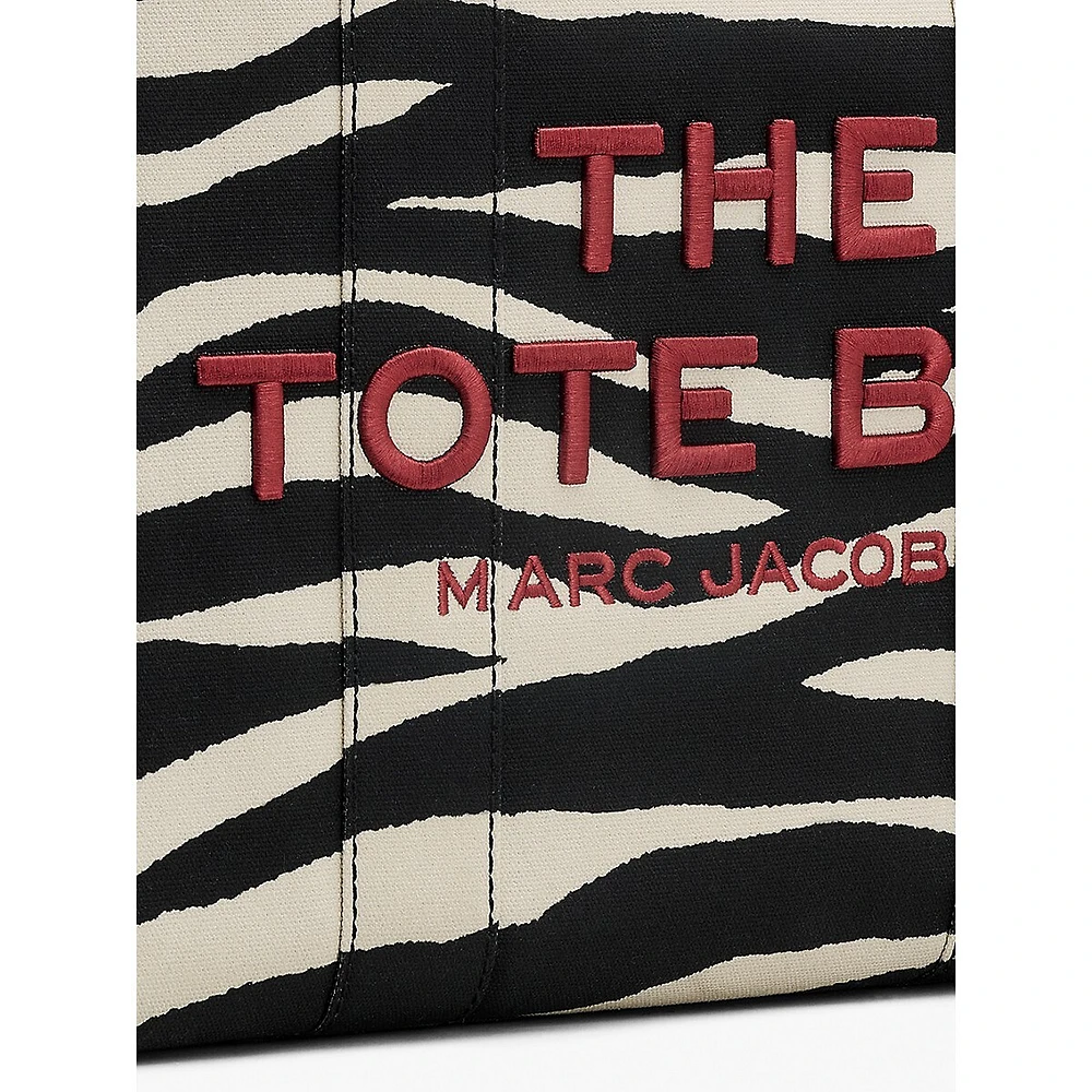 The Large Zebra Canvas Tote