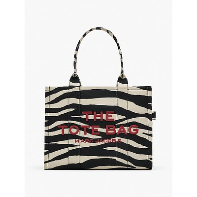 The Large Tote Zebra Canvas Tote Bag