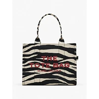 The Large Zebra Canvas Tote