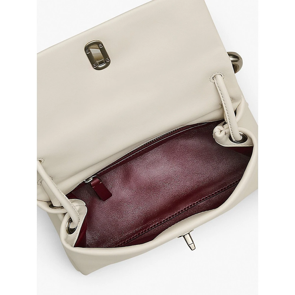 The Mini Dual Top Handle Leather Bag