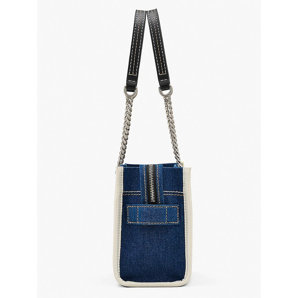 The Denim Chain Small Tote Bag