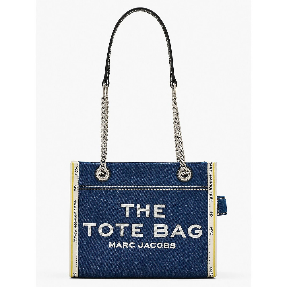 The Denim Chain Small Tote Bag